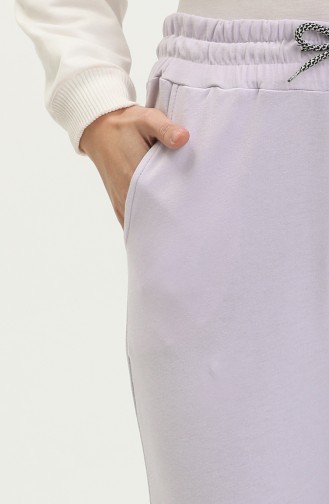 Zweifädige Jogginghose mit Taschendetail 0270-04 Lila 0270-04