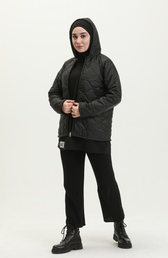 Kapitone Spor Mont 6953B-01 Siyah