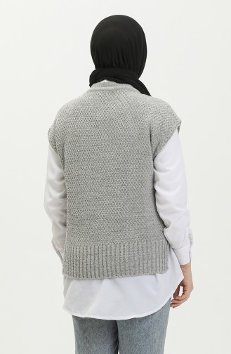 Pull Sans Manches Tricot 4377-02 Gris 4377-02