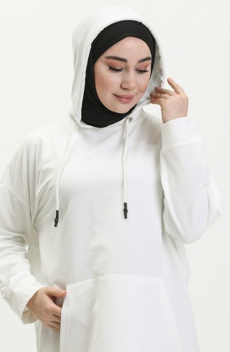 Sweatshirt Ecru 2402-01