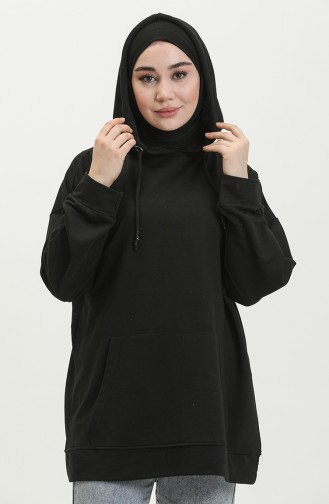 Sweatshirt Noir 2402-02