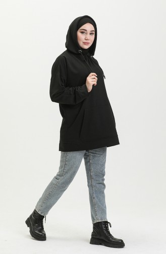 Sweatshirt Noir 2402-02