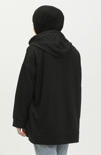 Sweatshirt Noir 2402-02