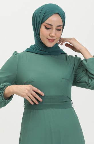 Gefälteltes Abendkleid 5712-06 Grün 5712-06