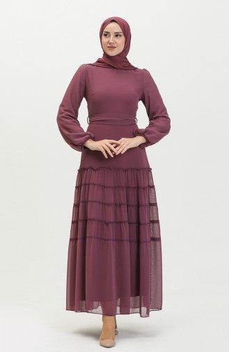 Gefälteltes Abendkleid 5712-08 Rosa 5712-08