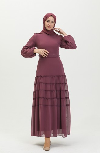 Gefälteltes Abendkleid 5712-08 Rosa 5712-08