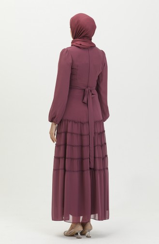 Gefälteltes Abendkleid 5712-08 Rosa 5712-08