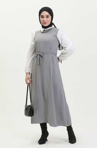 Indigo Hijab Dress 0385-02