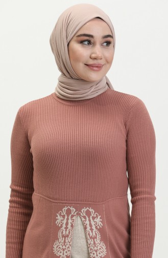 Dark Dusty Rose İslamitische Jurk 0522-12