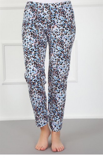 Akbeniz Damen-Pyjama Mit Baumwollunterteil 27437 3176