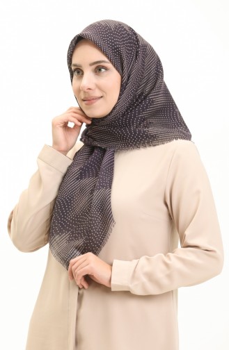 Écharpe à Motifs 13212-03 Pourpre Beige 13212-03