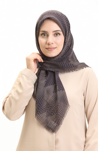 Écharpe à Motifs 13212-03 Pourpre Beige 13212-03