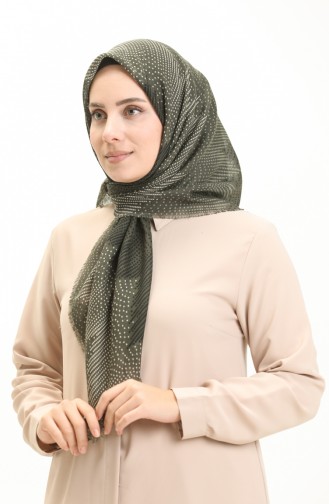 Écharpe à Motifs 13212-05 Khaki Beige 13212-05