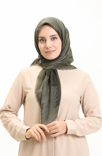 Écharpe à Motifs 13212-05 Khaki Beige 13212-05