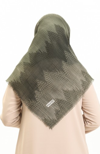 Écharpe à Motifs 13212-05 Khaki Beige 13212-05
