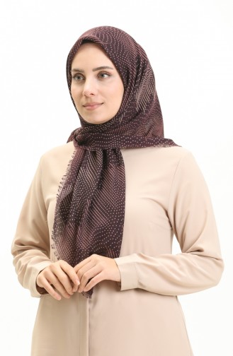 Patterned Scarf 13212-13 Lilac Beige 13212-13
