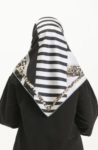 Écharpe à Motifs 3003-11 Argent Gris 3003-11