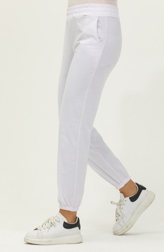 Pantalon Sport avec Poche 0267-04 Blanc 0267-04