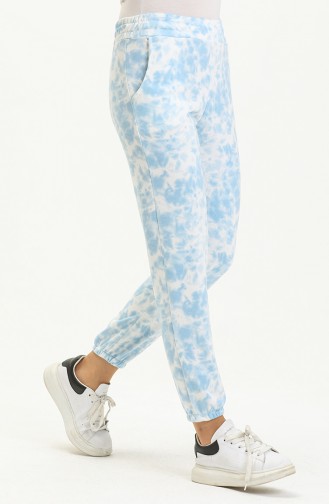 Pantalon Sport 0267B-01 Bleu Blanc 0267B-01