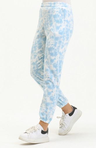 Pantalon Sport 0267B-01 Bleu Blanc 0267B-01