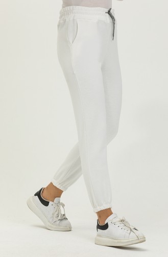 Pantalon Sport avec Poches 0270-01 Blanc 0270-01