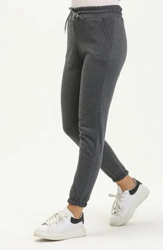 Zweifädige Jogginghose mit Taschendetail 0270-02 Anthrazit 0270-02