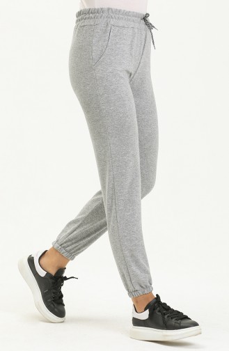 Zweifädige Jogginghose mit Taschendetail 0270-03 Grau 0270-03