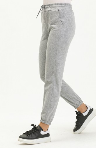 Zweifädige Jogginghose mit Taschendetail 0270-03 Grau 0270-03