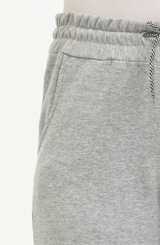 Zweifädige Jogginghose mit Taschendetail 0270-03 Grau 0270-03