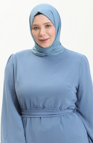 Gefälteltes Abendkleid 5712-02 Indigo 5712-02