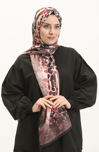 Patterned Soft Shawl 6001-11 Black Coral 6001-11