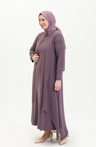 Dusty Rose İslamitische Avondjurk 5066A-04