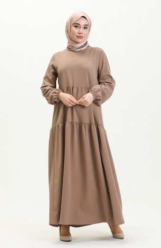 Gefälteltes Kleid 1840-06 Nerz 1840-06