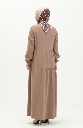Gefälteltes Kleid 1840-06 Nerz 1840-06