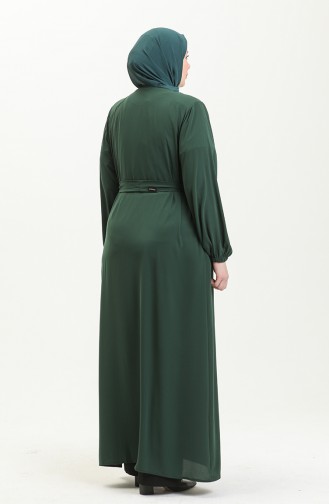 Smaragdgrün Abayas 5084.ZÜMRÜT YEŞİLİ