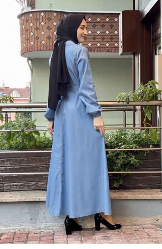 Robe Hijab Bleu Jean 0054BLN.AMV