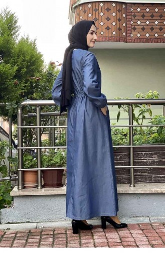 Spor Kot Elbise Koyu Mavi