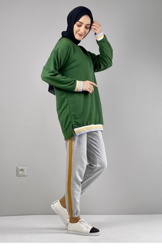 Sweatshirt Vert emeraude 008WST.ZMR