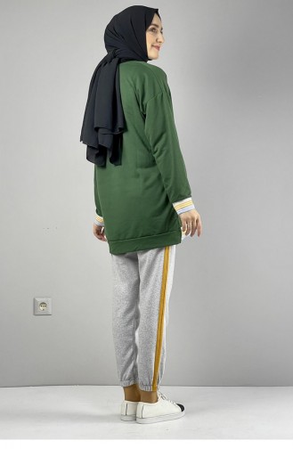 Sweatshirt Vert emeraude 008WST.ZMR