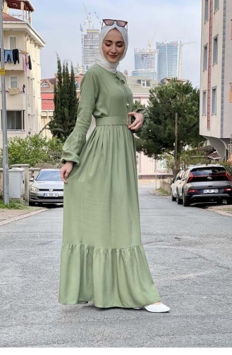 Robe Hijab Vert noisette 0220SGS.CYS
