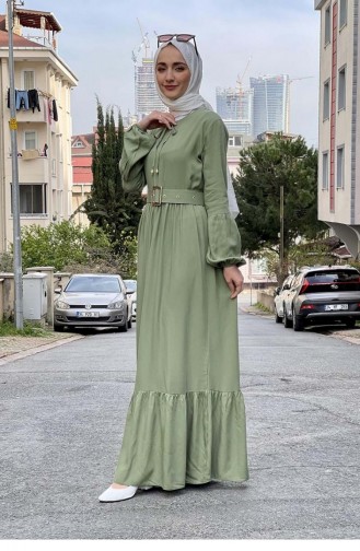 Robe Hijab Vert noisette 0220SGS.CYS