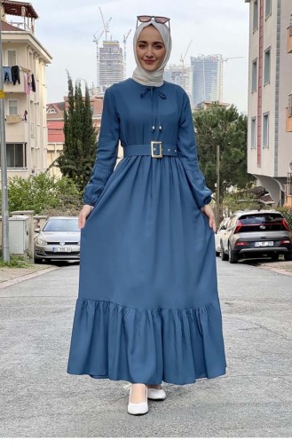 Robe Hijab Pétrole 0220SGS.PTR