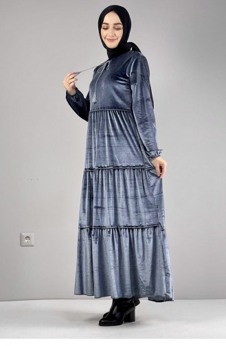 Anthracite Hijab Dress 0255SGS.ANT