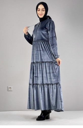 Anthrazit Hijab Kleider 0255SGS.ANT