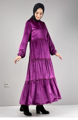 Fuchsia Hijab Dress 0255SGS.FSY