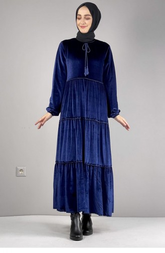 فستان أزرق كحلي 0255SGS.LCV