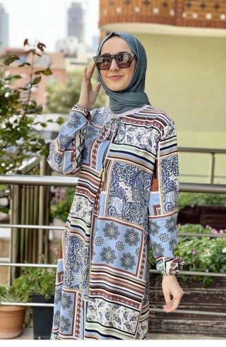 Minzengrün Hijab Kleider 0262SGS.MNT