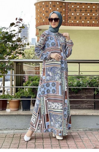 Minzengrün Hijab Kleider 0262SGS.MNT