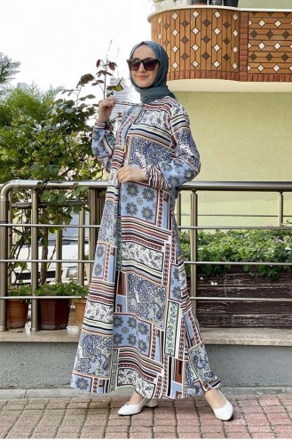 Minzengrün Hijab Kleider 0262SGS.MNT