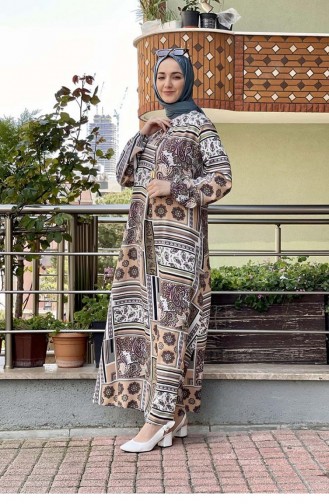 Mink Hijab Dress 0262SGS.VZN